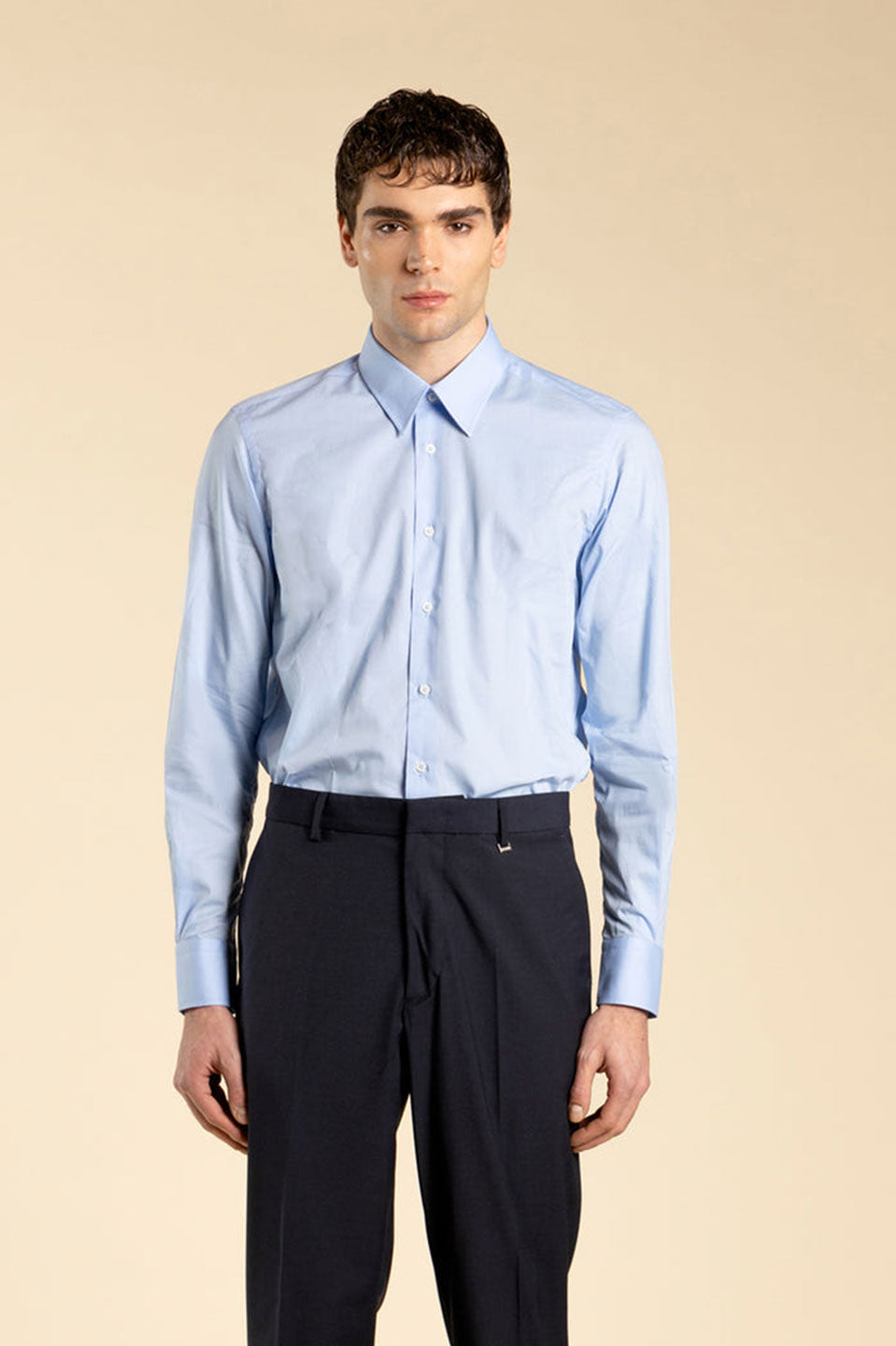 Ανδρικό Πουκάμισο σε κανονική γραμμή γαλάζιο I'M BRIAN