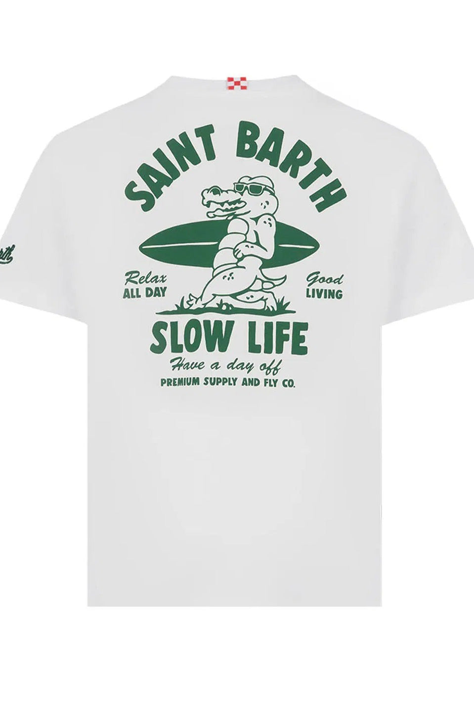 Ανδρικό T-shirt με τύπωμα λευκό Saint Barth MC2