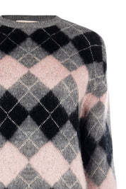 Γυναικεία μπλούζα πλεκτή ροζ-γκρι Rinascimento