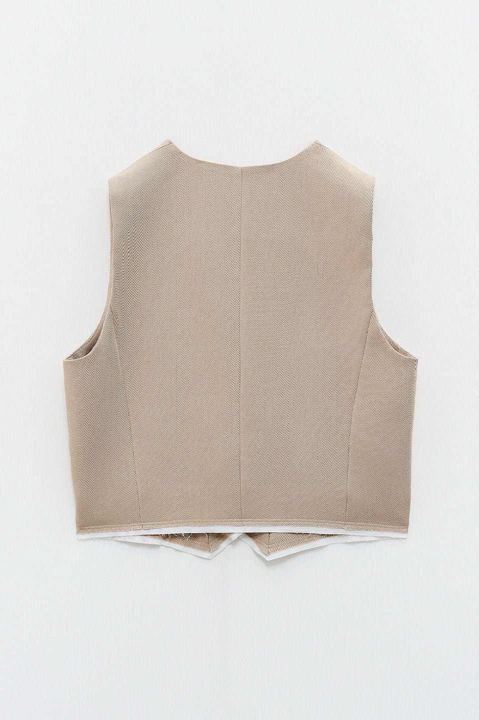 Γυναικείο Γιλέκο μεσάτο με κουμπιά κάμελ Eleh