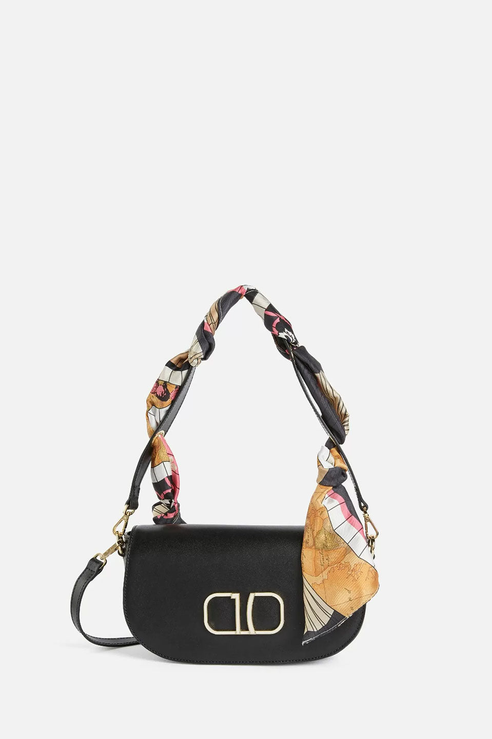 Γυναικεία Τσάντα ώμου 100% δέρμα μαύρη Alviero Martini LLC09-9869-0001