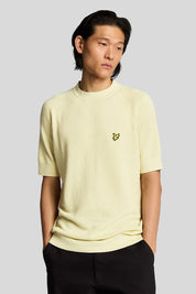 Ανδρική Κοντομάνικη πλεκτή μπλούζα λάιμ Lyle & Scott
