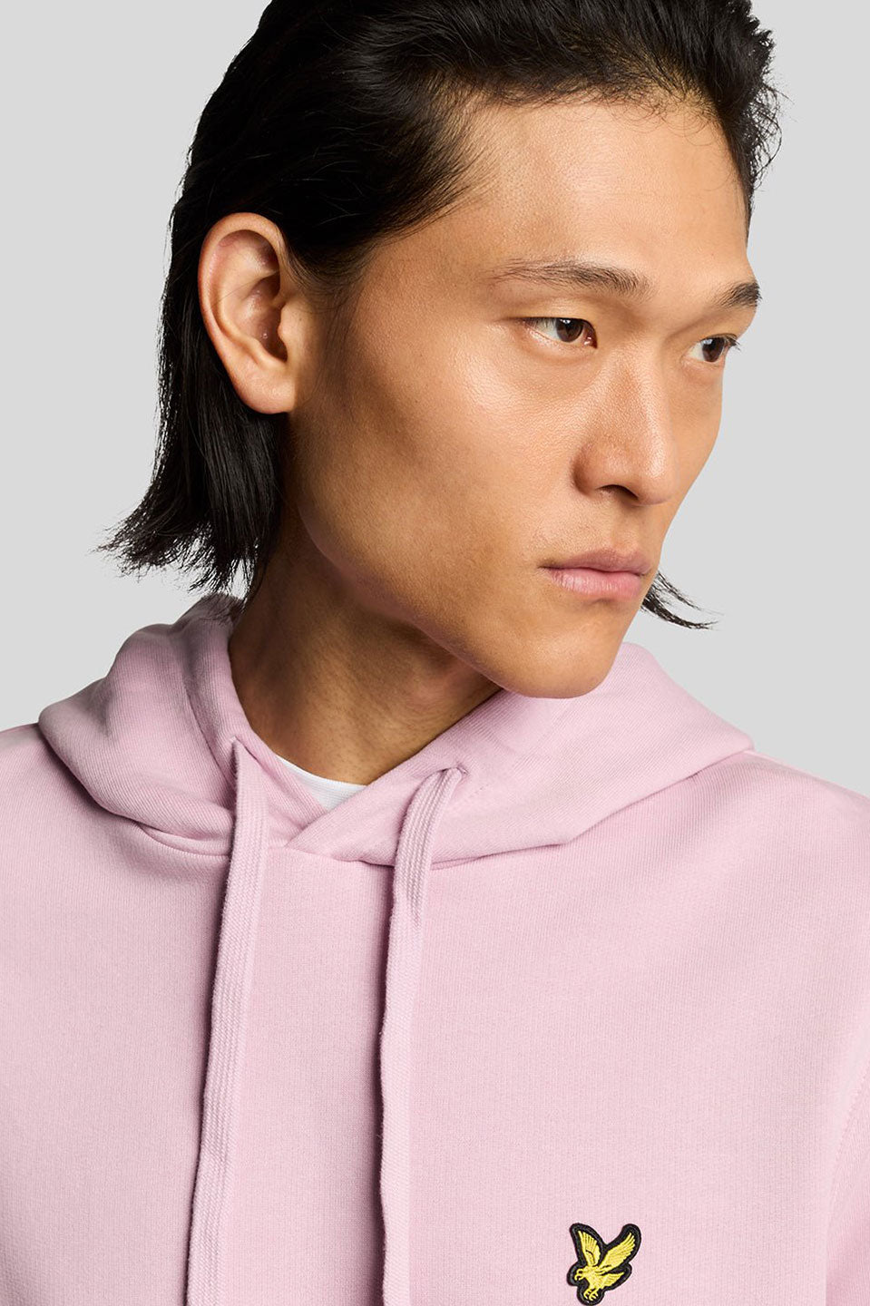 Ανδρική Μπλούζα hoodie ροζ Lyle & Scott