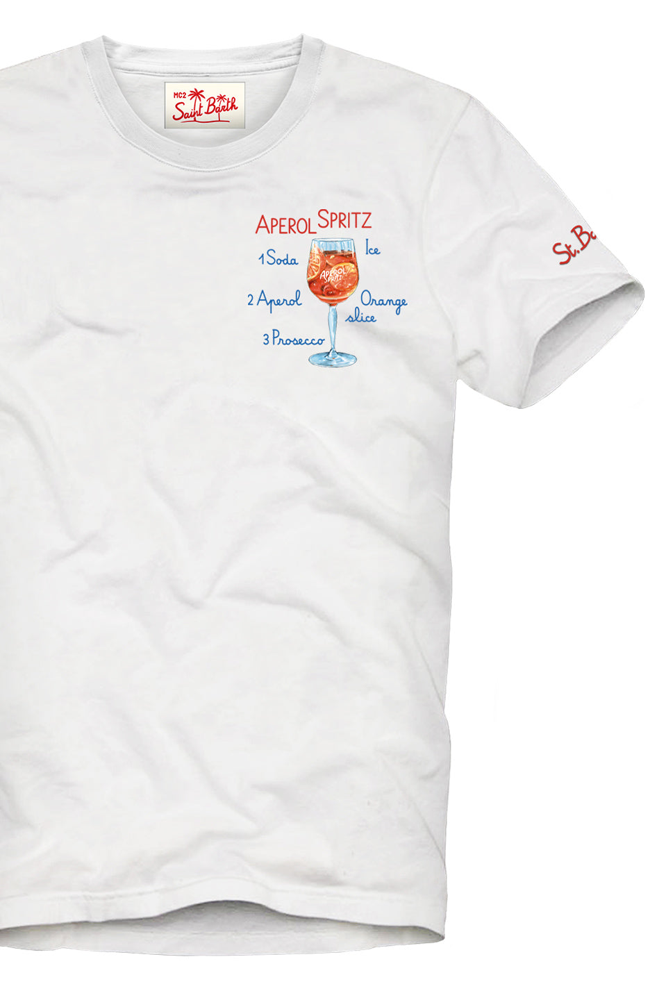 Ανδρικό T-shirt spritz λευκό MC2 Saint Barth