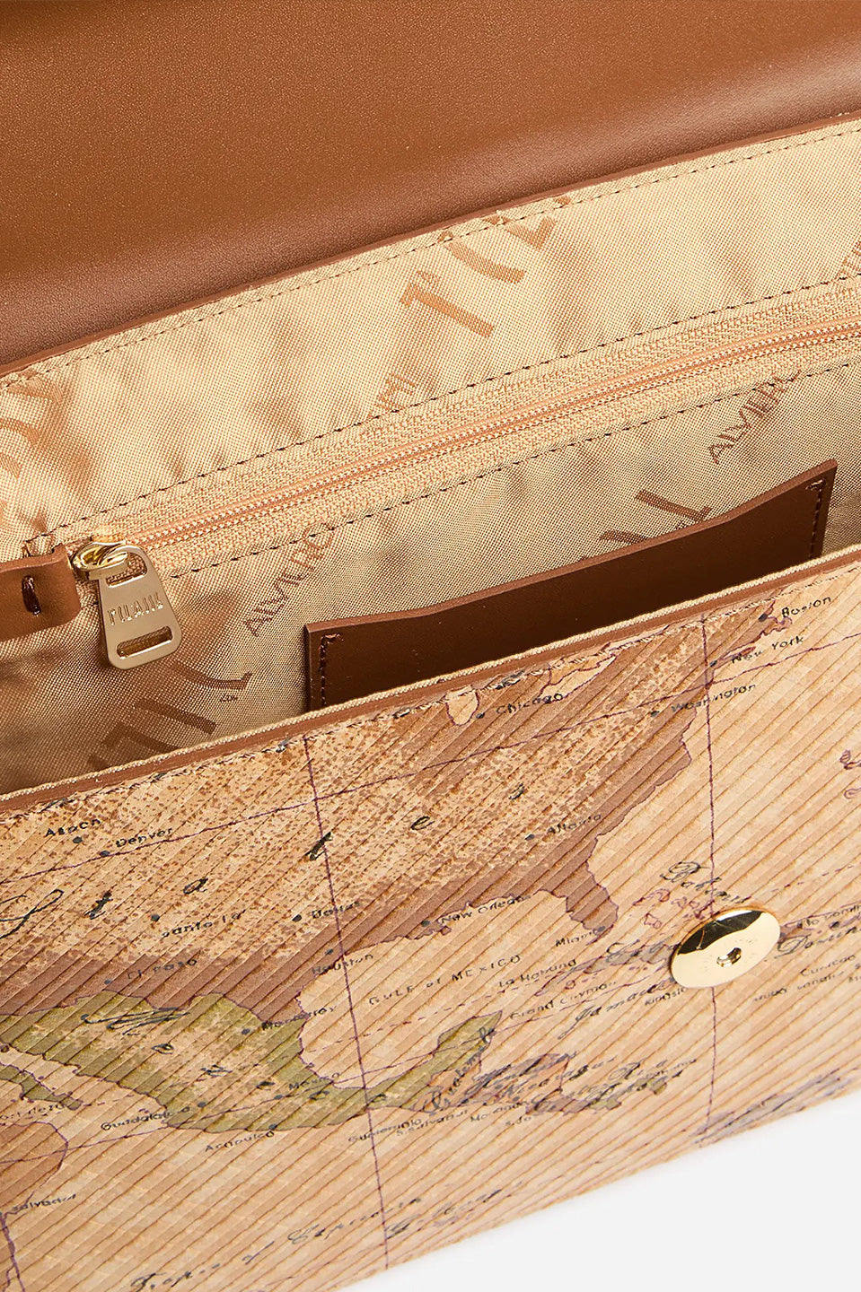 Γυναικεία τσάντα με iconic χάρτη 100% δέρμα Alviero Martini - LLD57-T644-0010