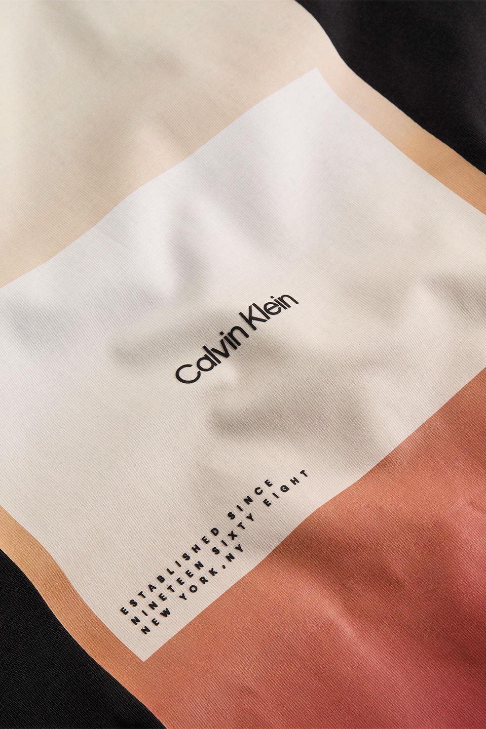 Ανδρικό Κοντομάνικο T-shirt με στάμπα μαύρο Calvin Klein K10K114158BEH