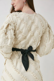 Γυναικείο φόρεμα με κουμπιά και ζώνη Be Sunset