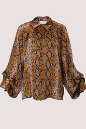 Γυναικείο πουκάμισο με pattern φίδι Tensione In