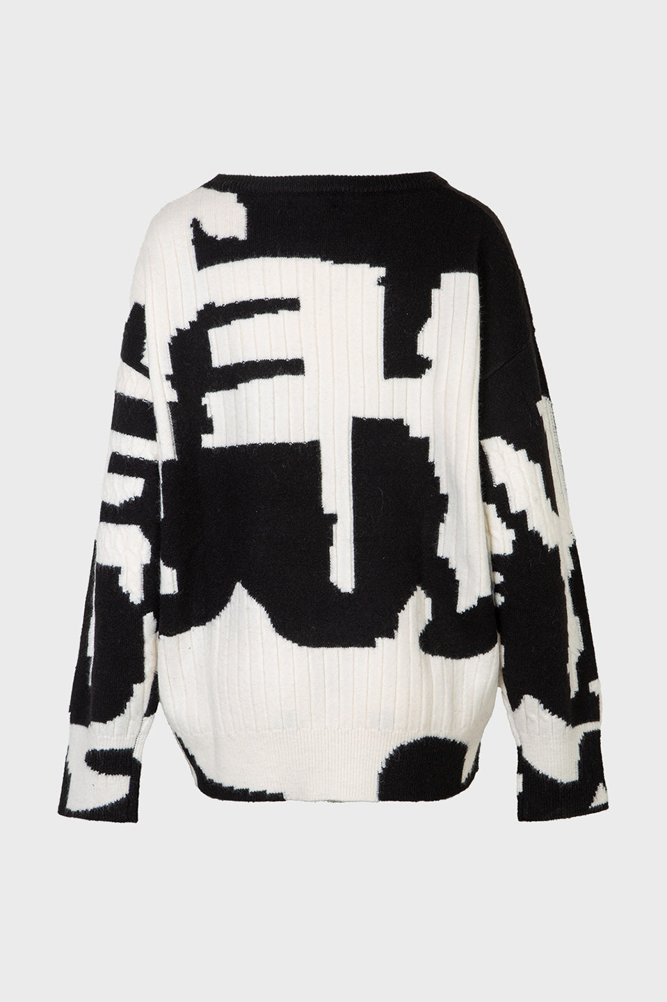 Γυναικεία μπλούζα πλεκτή ασπρόμαυρη Sandro Ferrone