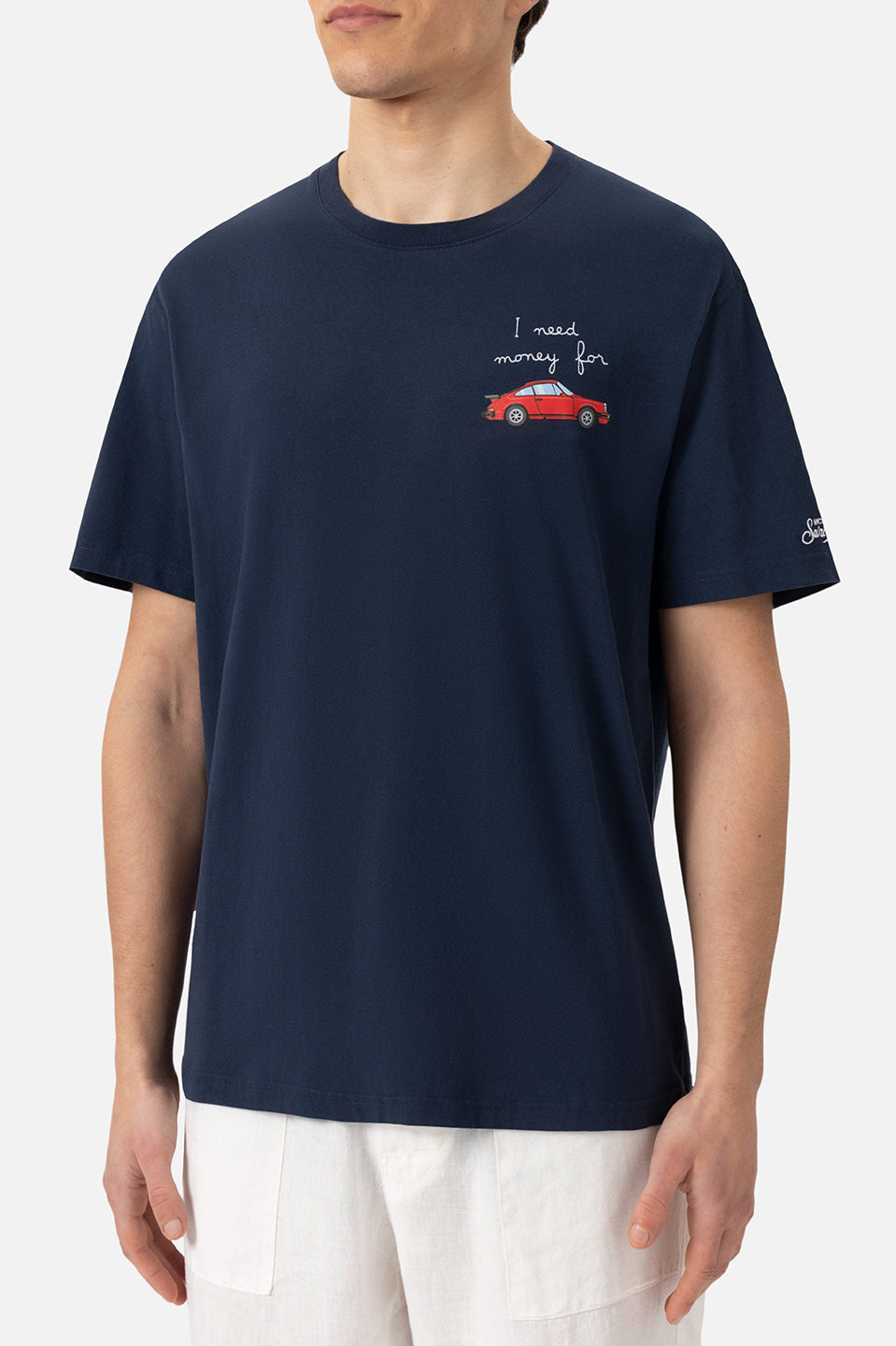 Ανδρικό T-shirt με τύπωμα μπλε Saint Barth MC2