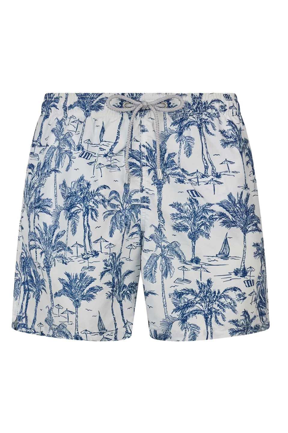 Ανδρικό μαγιό με φοίνικες μπλε Saint Barth MC2