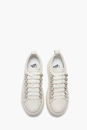 Γυναικεία Παπούτσια sneakers με στρας ιβουάρ Emanuelle Vee