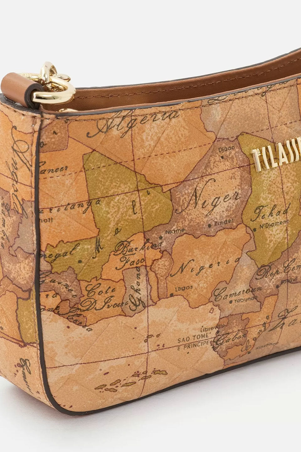 Γυναικείο Τσαντάκι μικρό 100% δέρμα με iconic map pattern Alviero Martini LPO52-8636-0010