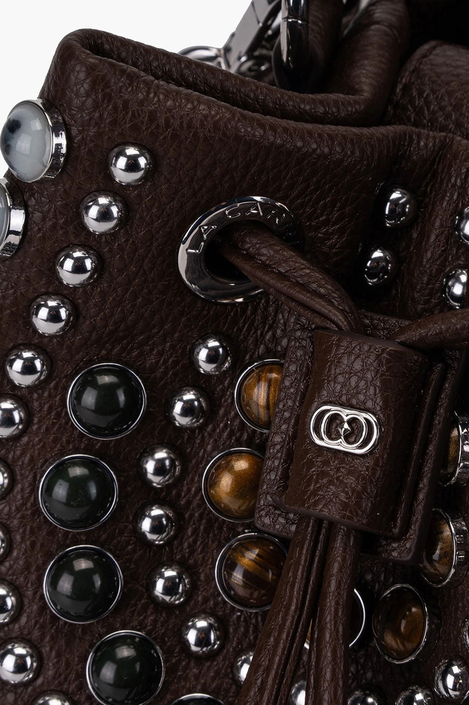 Γυναικεία τσάντα Bucket με τρουκς La Carrie