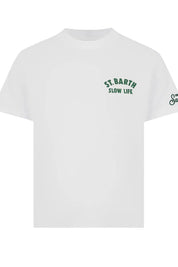 Ανδρικό T-shirt με τύπωμα λευκό Saint Barth MC2