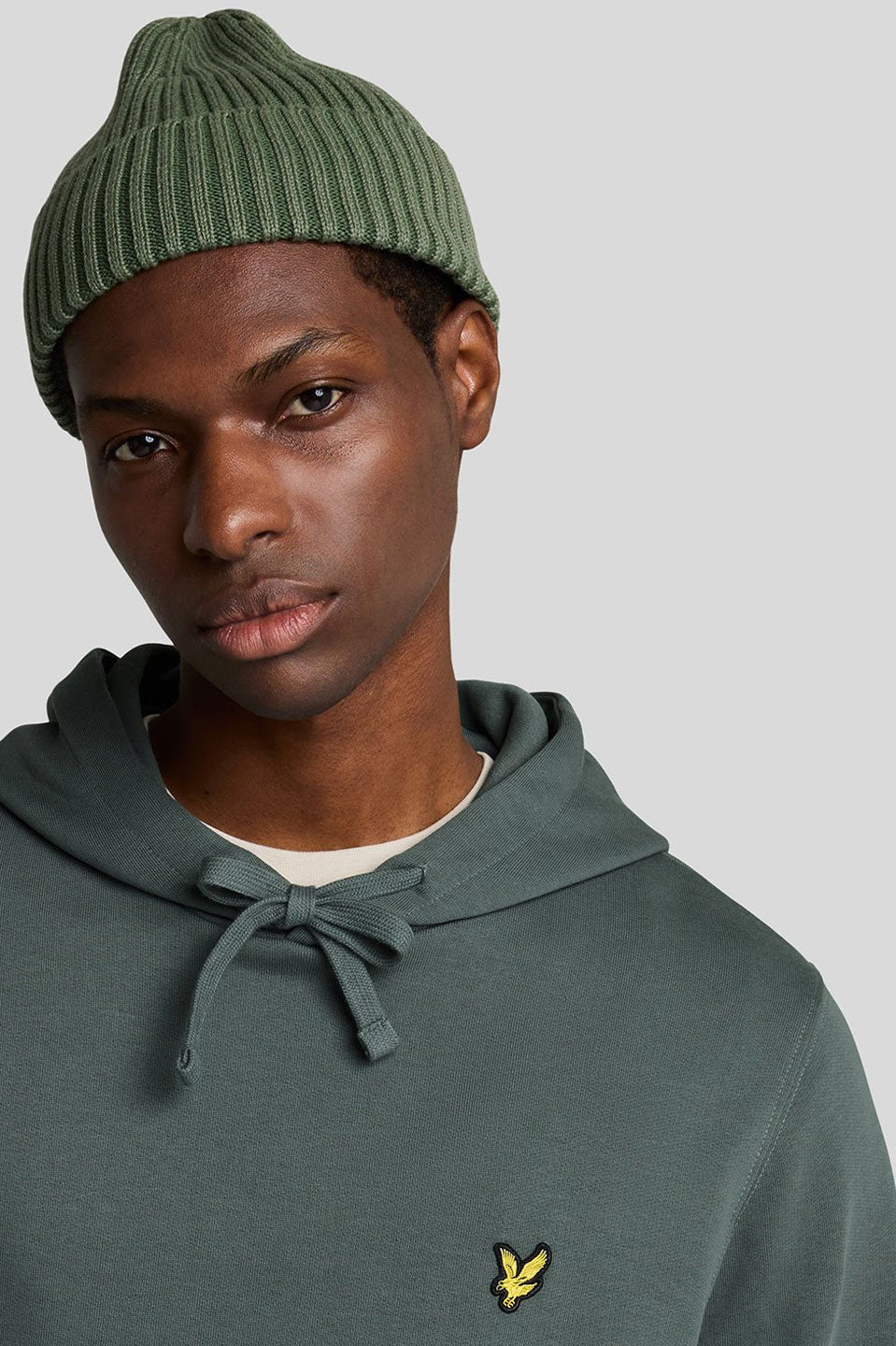 Ανδρική Μπλούζα hoodie πράσινο σκούρο Lyle & Scott