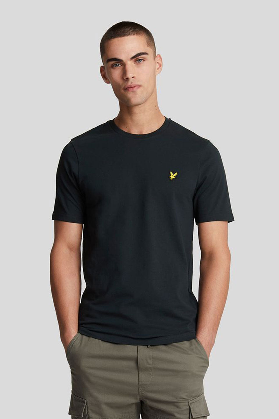 Ανδρικό Κοντομάνικο T-shirt με λογότυπο σκούρο μπλε Lyle & Scott