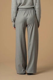 Γυναικείο παντελόνι ίσια γραμμή & λάστιχο στη μέση γκρι Kocca