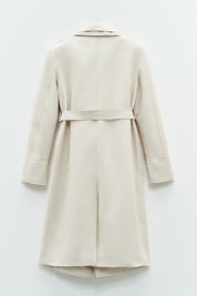 Γυναικείο Πανωφόρι καπαρντίνα κλασσική με ζώνη ιβουάρ Eleh