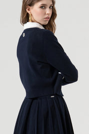 Γυναικείο σακάκι tweed μαύρο Fracomina