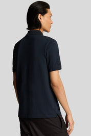 Ανδρική Μπλούζα κοντομάνικη πόλο μπλε σκούρο Lyle & Scott