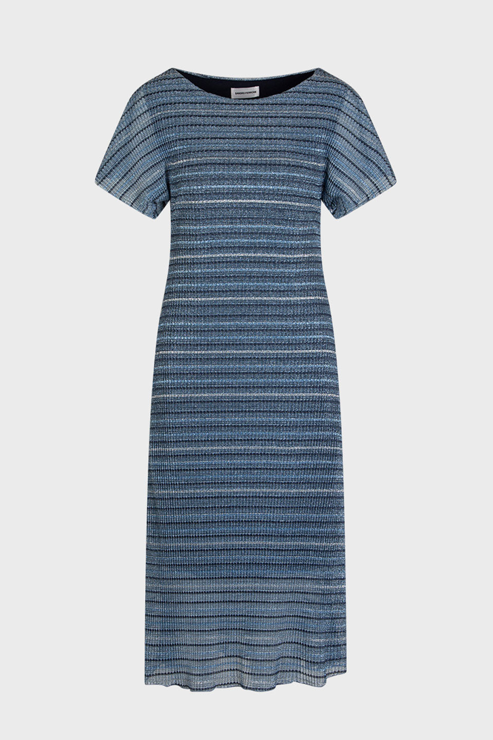 Γυναικείο φόρεμα lurex μπλε denim Sandro Ferrone Lola