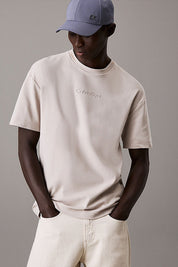 Ανδρικό Κοντομάνικο T-shirt σε κανονική γραμμή dove Calvin Klein K10K114167PBQ