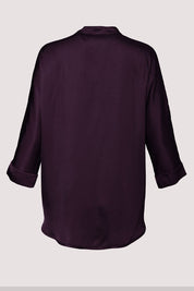 Γυναικείο πουκάμισο σατινέ μπορντό Motel