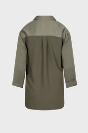 Γυναικείο Πουκάμισο αέρινο χακί Sandro Ferrone Lola