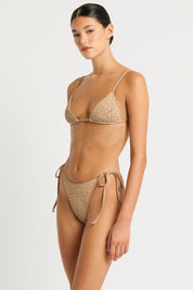 Γυναικείο Μαγιό bikini top για κάθε σωματότυπο μπεζ leopard Bond Eye