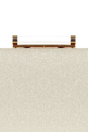 Γυναικείο Τσαντάκι clutch πλατίνα Rinascimento