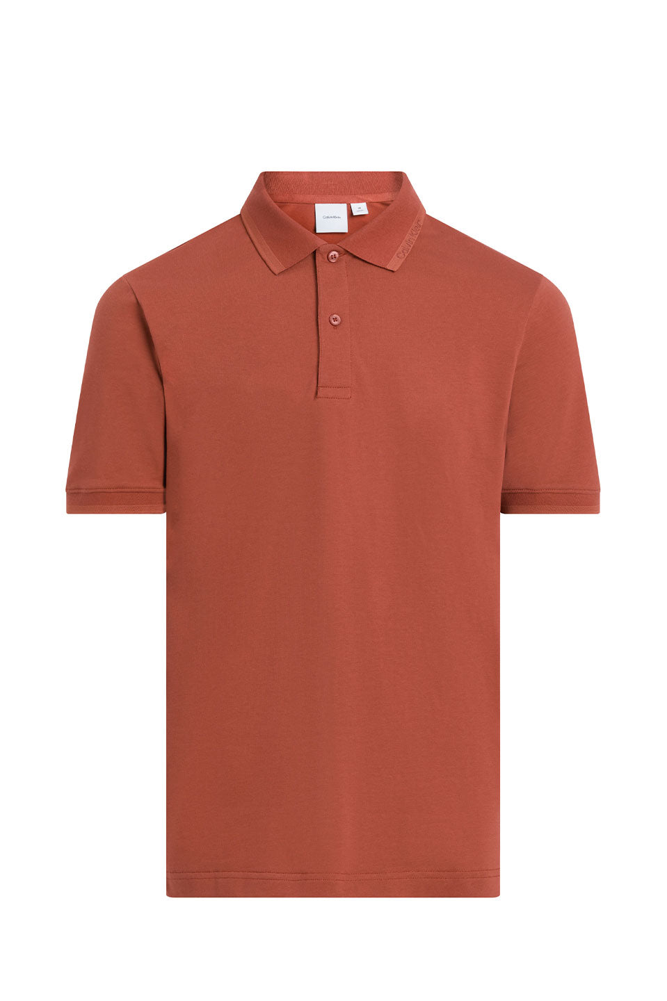 Ανδρική Πόλο μπλούζα κανονική γραμμή κεραμυδί Calvin Klein K10K114484XAH