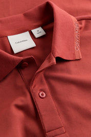 Ανδρική Πόλο μπλούζα κανονική γραμμή κεραμυδί Calvin Klein K10K114484XAH