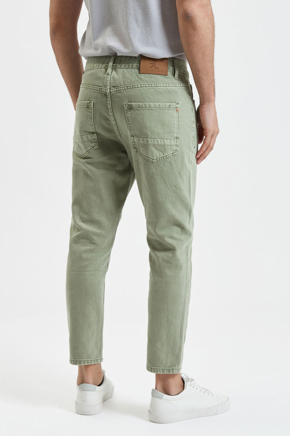 Ανδρικό Τζιν παντελόνι σε ίσια γραμμή πράσινο Gianni Lupo