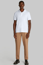 Ανδρική Πόλο μπλούζα κανονική γραμμή λευκό Calvin Klein K10K114484YAF