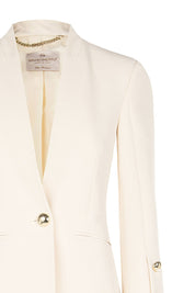 Γυναικείο Σακάκι μεσάτο με χρυσά κουμπιά μπεζ Rinascimento