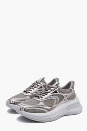 Γυναικεία παπούτσια sneakers ασημί Emanuelle Vee
