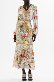 Γυναικείο Maxi φόρεμα εμπριμέ 00031531-EGYPROSE Camilla