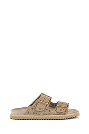 Γυναικεία πέδιλα με διπλά λουράκια και τρουκς mud Colors of California