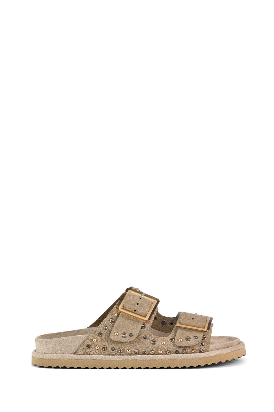 Γυναικεία πέδιλα με διπλά λουράκια και τρουκς mud Colors of California