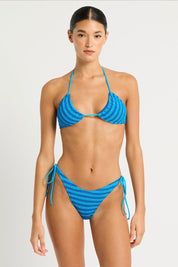 Γυναικείο Μαγιό bikini top για κάθε σωματότυπο τιρκουάζ ριγέ Bond Eye