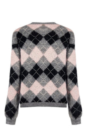 Γυναικεία μπλούζα πλεκτή ροζ-γκρι Rinascimento