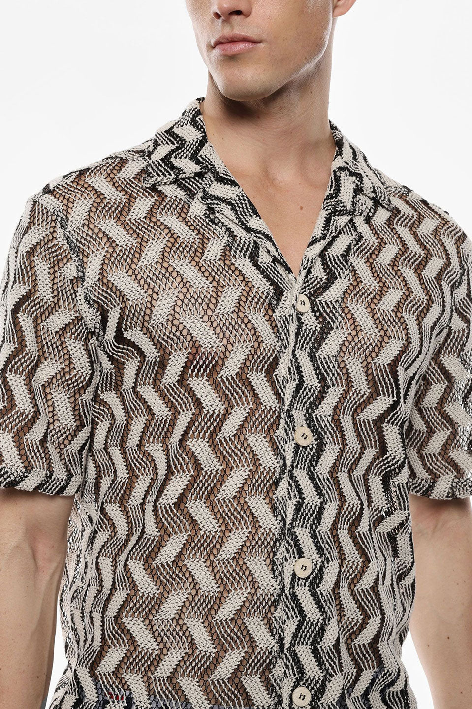 Ανδρικό πουκάμισο κοντομάνικο πλεκτό IMPERIAL MAN