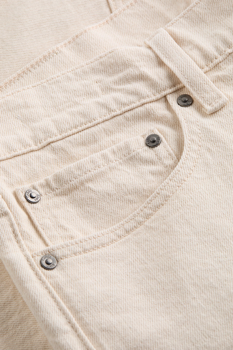 Ανδρική Βερμούδα σε κανονική γραμμή μπεζ denim light Calvin Klein K10K1140781AI