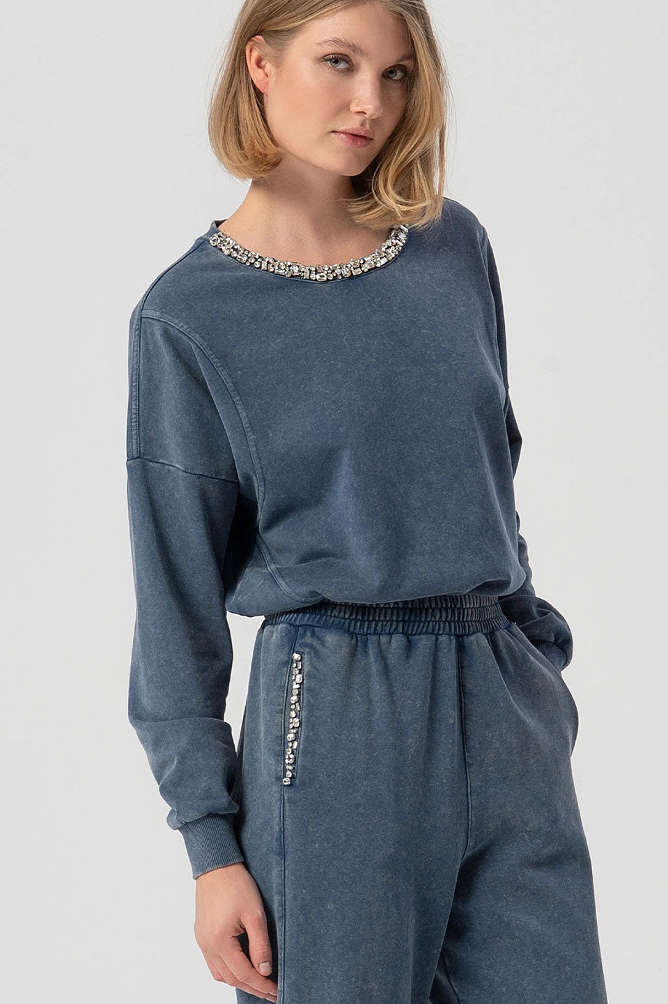 Γυναικείο παντελόνι ίντιγκο Fracomina