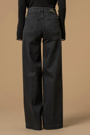 Γυναικείο παντελόνι τζιν full length μαύρο Kocca