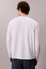 Ανδρική μπλούζα μακρυμάνικη λευκή LV04LD232GYAF Calvin Klein