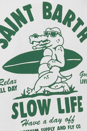 Ανδρικό T-shirt με τύπωμα λευκό Saint Barth MC2