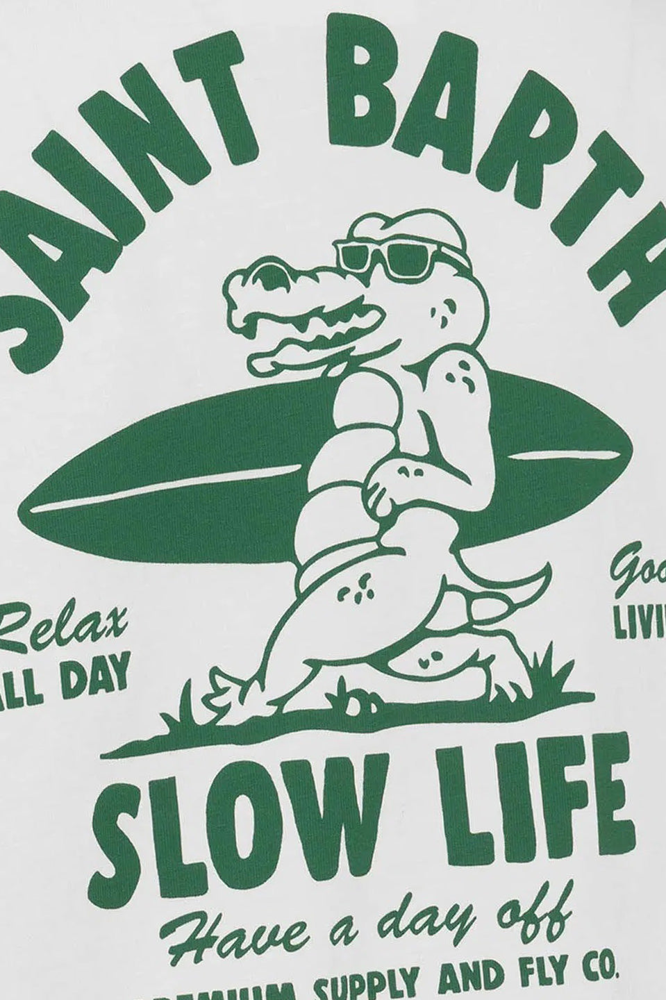 Ανδρικό T-shirt με τύπωμα λευκό Saint Barth MC2