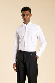 Ανδρικό Πουκάμισο στενή γραμμή λευκό I'M BRIAN